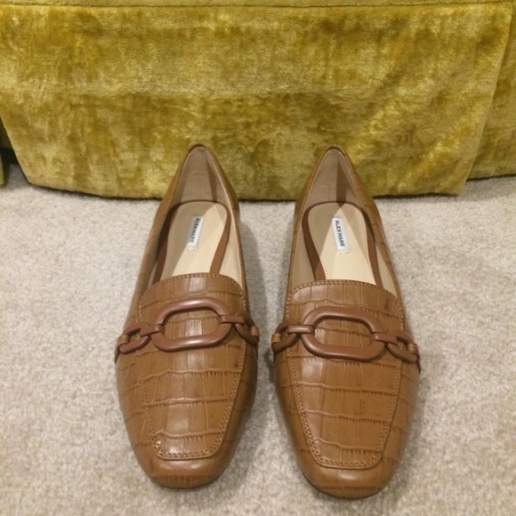Alex Marie "Crilla" Tan Leather Women Loafers Size 8 - New - Picture 2 of 8